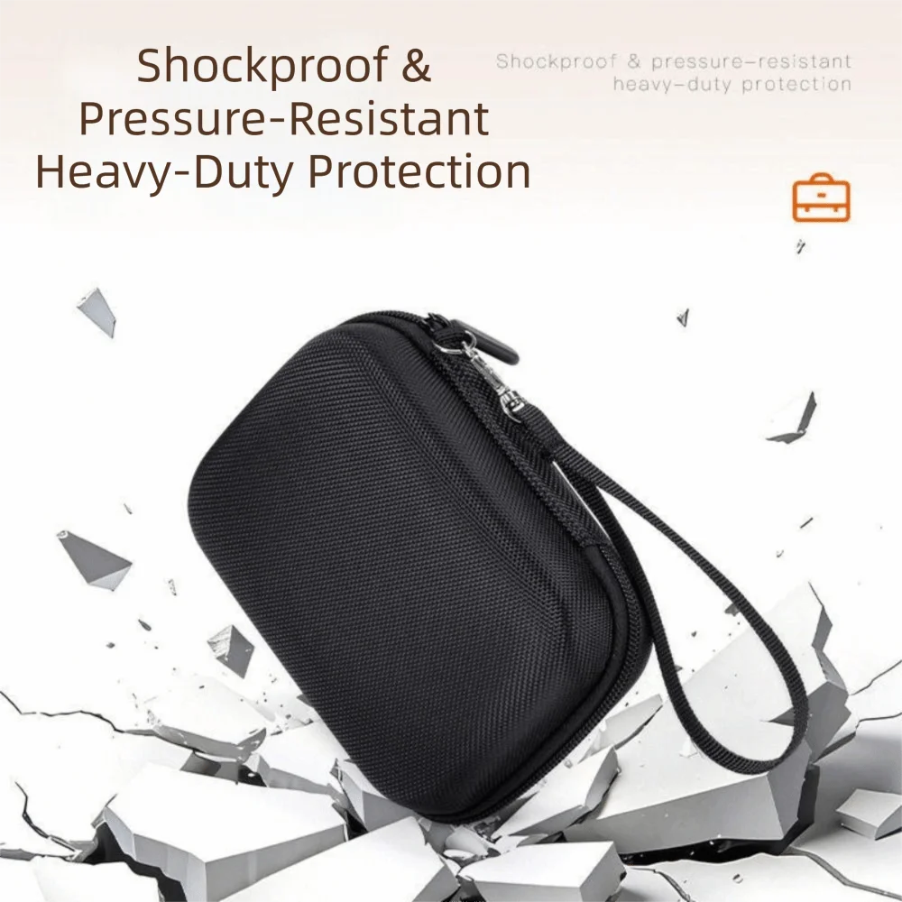 Portable Blood Glucose Meter Case Dividers Hard Shell Diabetes Protective Pouch Wear-resistant Shockproof