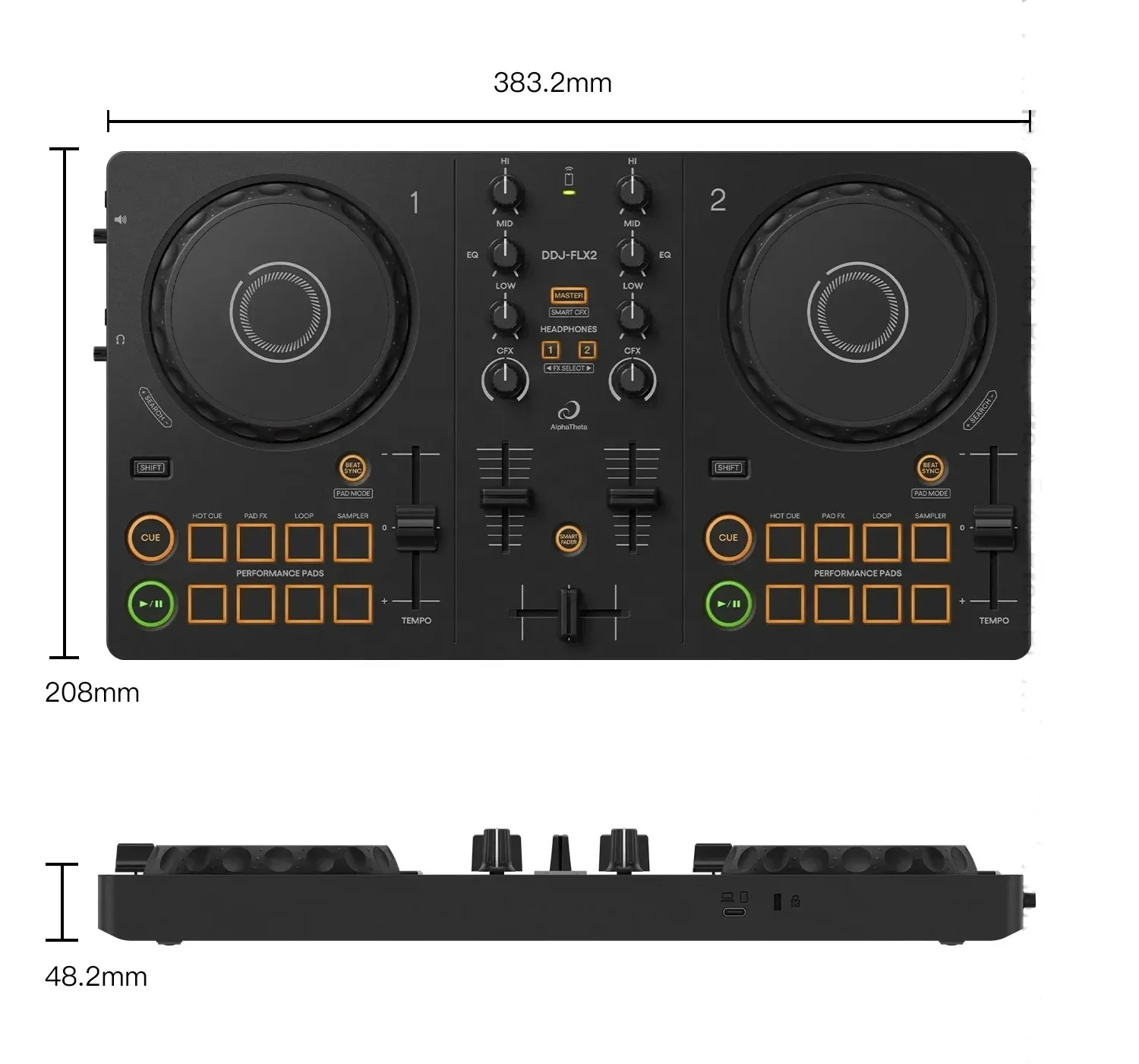

DDJ-FLX2 DJ Controller DJ Console Mixer for Beginners