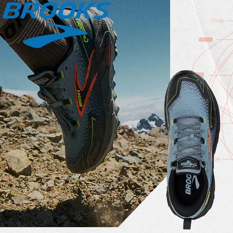 Brooks Cascadia 18 Zapatillas para correr de montaña para hombres y mujeres Malla Transpirable Suela duradera Antideslizante, Correr y senderismo al aire libre