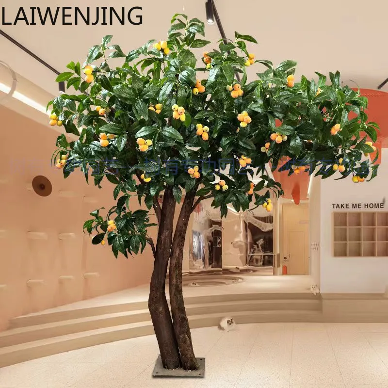 

HLZ simulation loquat tree interior decoration fake tree hotel floor ornament