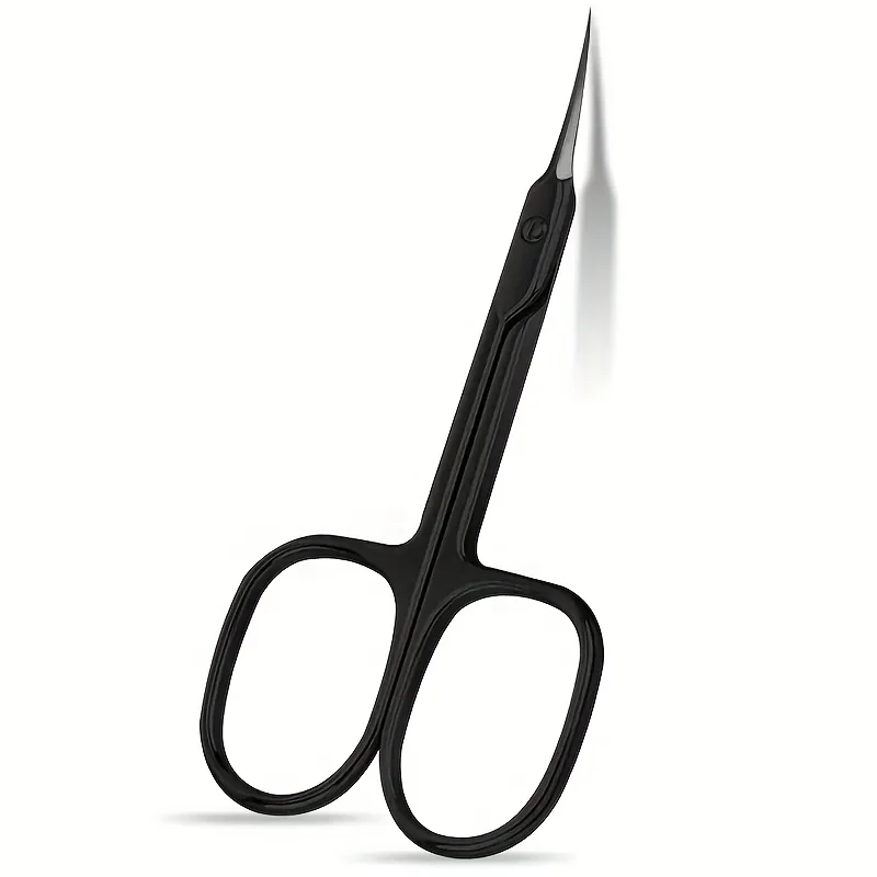 Stainless Steel Scissors Multi-Purpose Stainless Steel Sharp Curved Blades Beauty Tool for Eyebrows Nails and Makeup Care