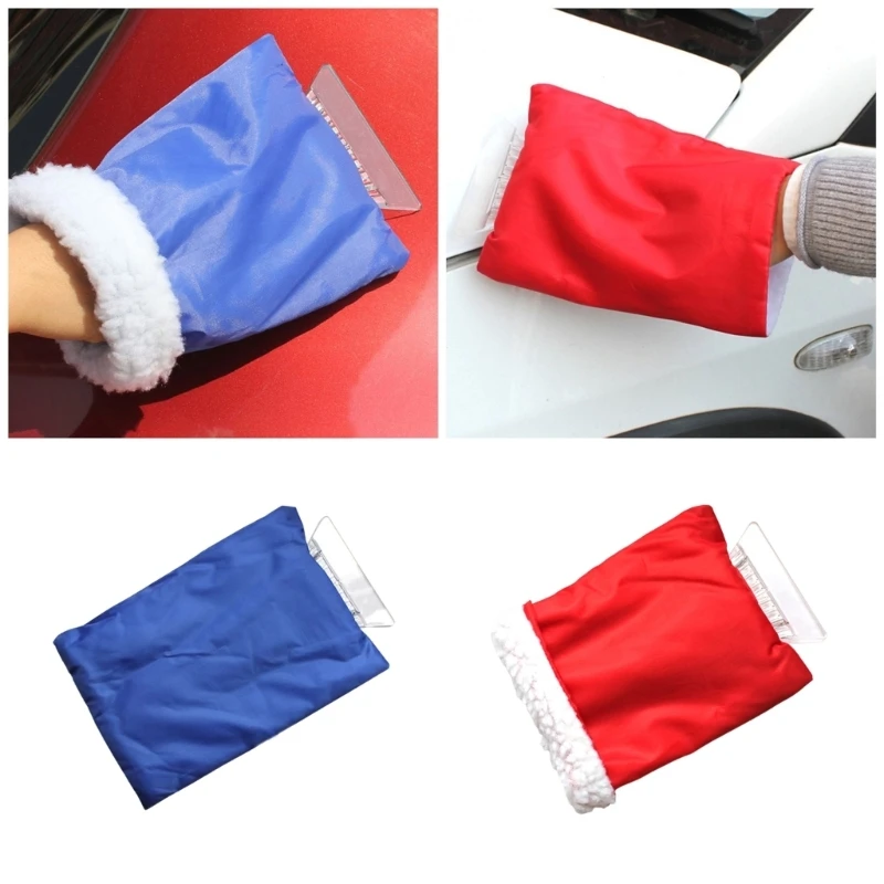 Xẻng làm sạch tuyết mùa đông Ice Scraper Frost Loại găng tay kiểu dáng với màu sắc tươi sáng để tăng cường khả năng hiển thị và