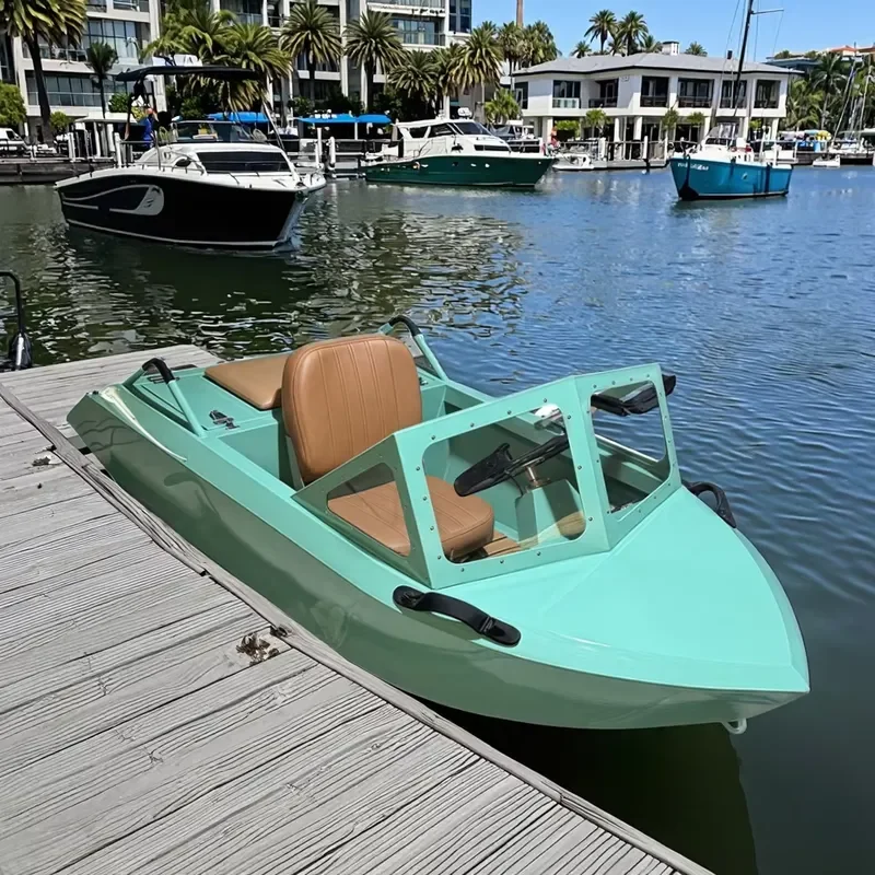 High Cost-Effective 2 Stroke 115HP FRP Mini Jet Ski Boat for Shark 1 Seat 197cm 50km/h Water Ski Boat