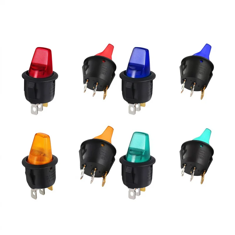 1PCS Rocker Switch ON-OFF 12V  220V LED Illuminated Lamp With Specail Button Toggle Switches For Auto Car Motor