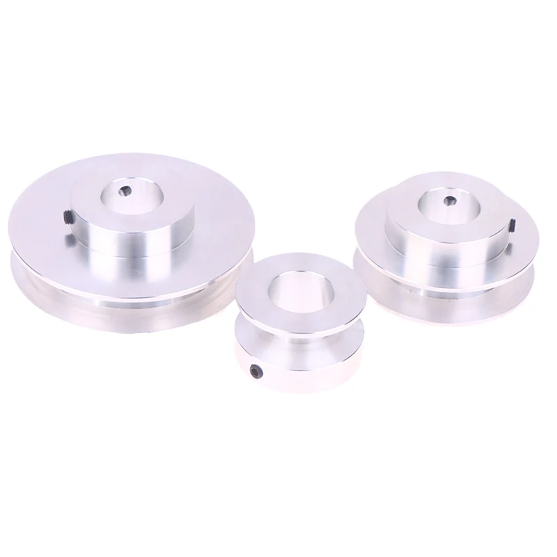 Puleggia per cinghia a V in lega di alluminio a scanalatura singola, dimensioni 40 mm 60 mm 80 mm, articolo di alta qualità di tipo A