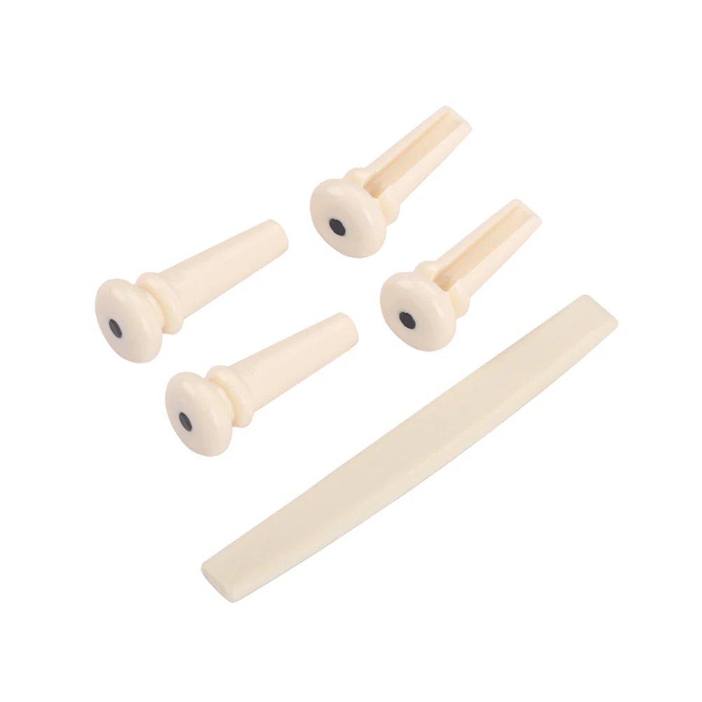 

5 Pcs Bass Strings Perfect Accessory for Acoustic Guitar Bridge Parts Copper Pipe Flat Bottom Brass Minimal Porosity