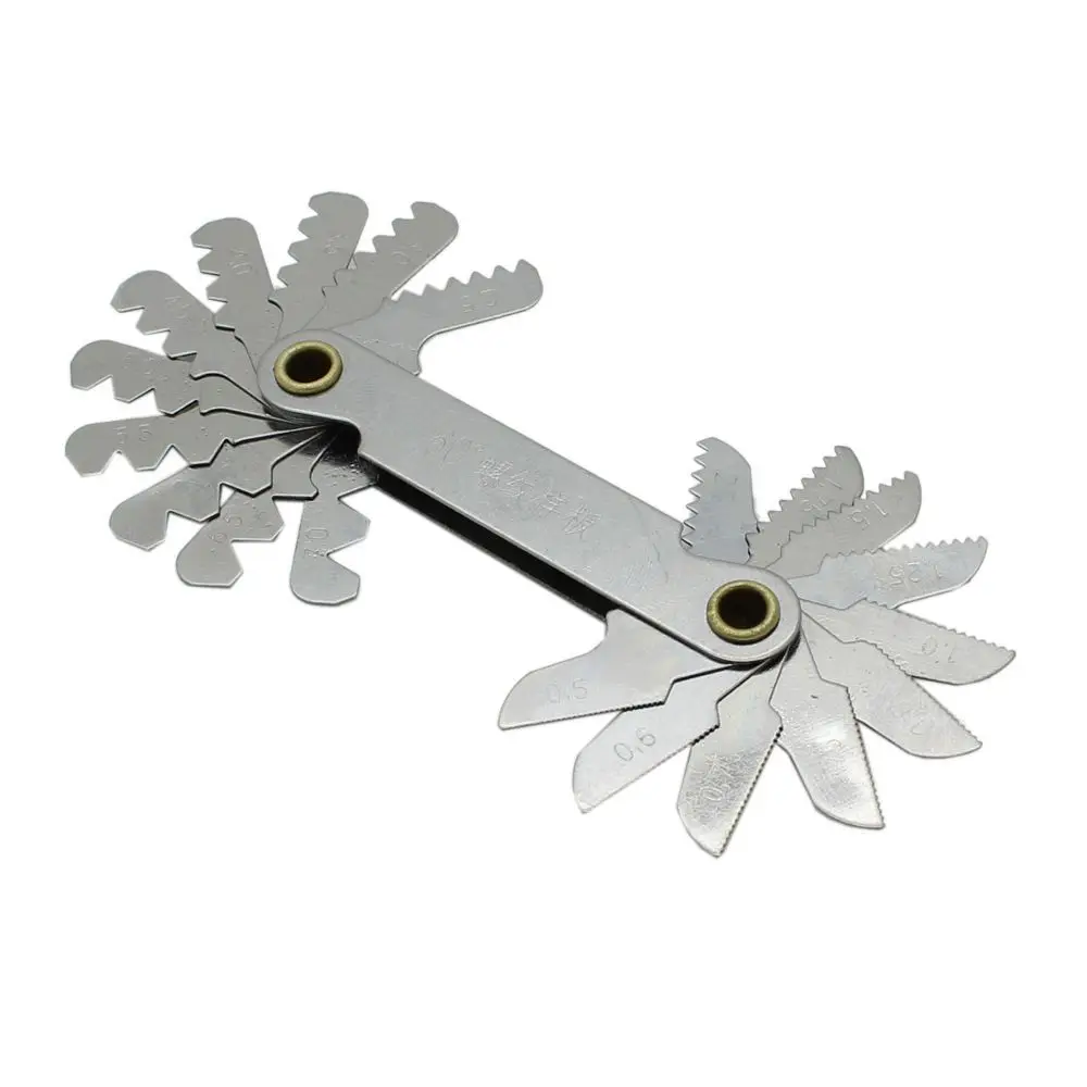 

Metric Stainless Steel Measuring Pitch 60 Degree Thread Gauge Screw Gage