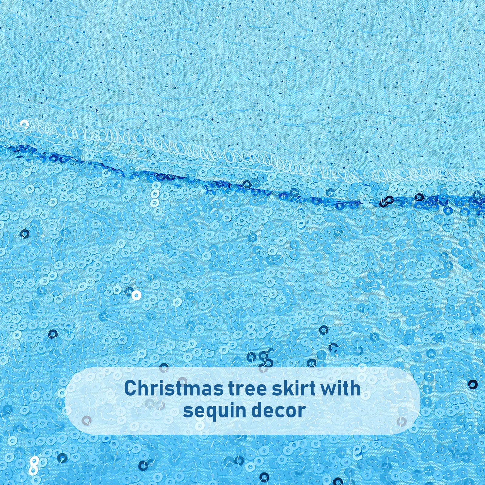 

1Pcs Festive Tree Skirt with Sparkle Design for Indoor Outdoor Use Christmas Tree Mat Xmas Decoration Home Holiday Ornament