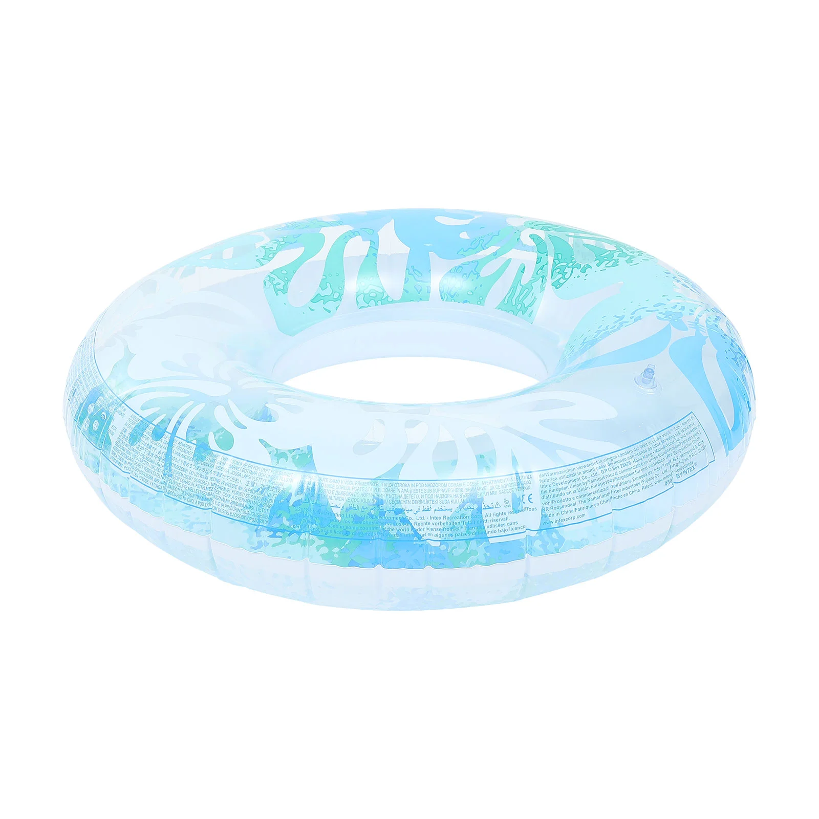 

Swimming Ring Inflatable Pool Tube Floral Design Floating Celebration Adult for Pvc