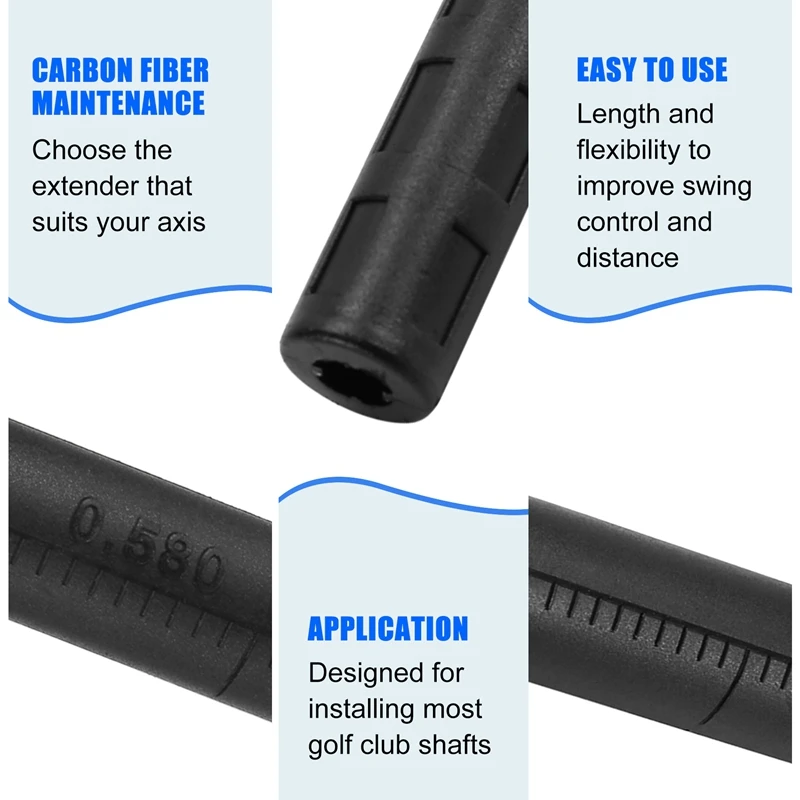 

5 шт. удлинителей для клюшек для гольфа, удлинитель для драйвера и фейрвей-клюшки, удлинитель для гольф-шаков AT35