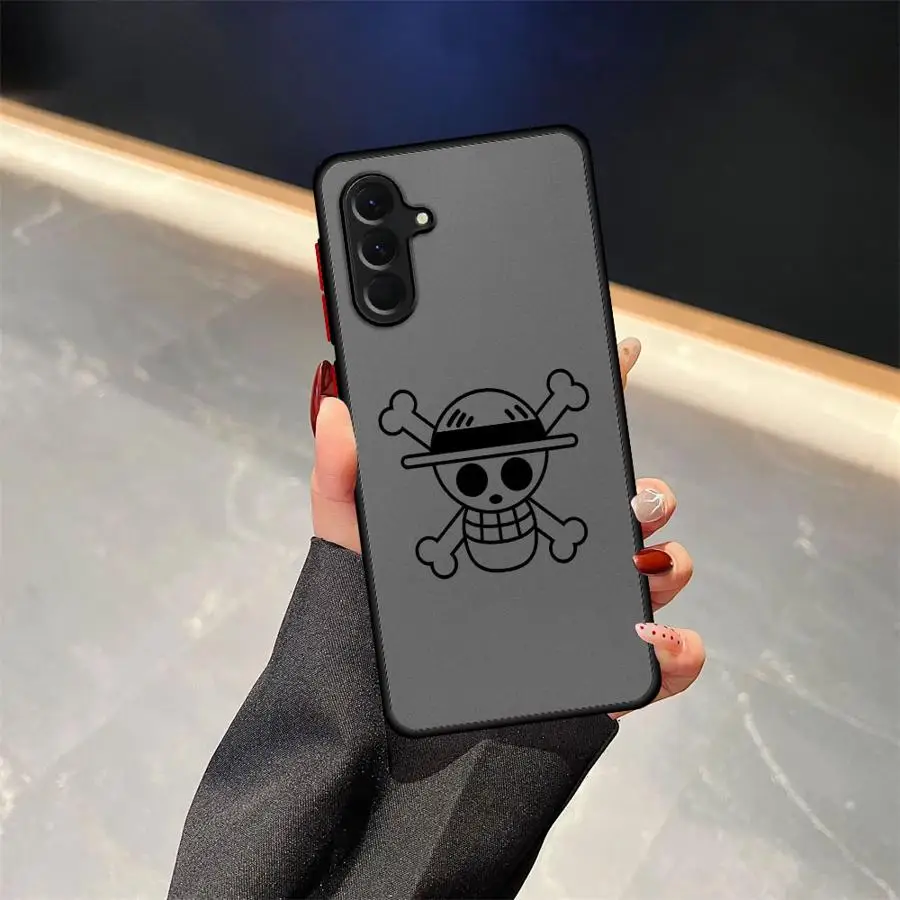 Casing Handphone Anime One Piece untuk Samsung Galaxy A35 A36 A25 A26 A54 A53 A52 A56 A73 A21s A34 A24 A22