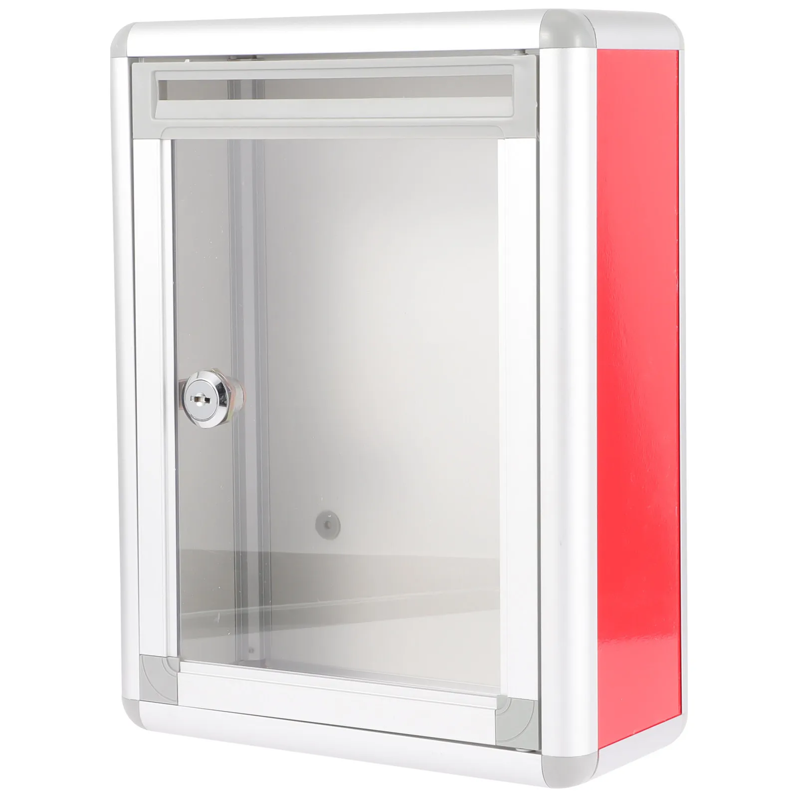 Suggestion Box Wall Mounted Aluminum Alloy Complaint Letter Box Lockable Suggestion Donation Storage Bin for School Office