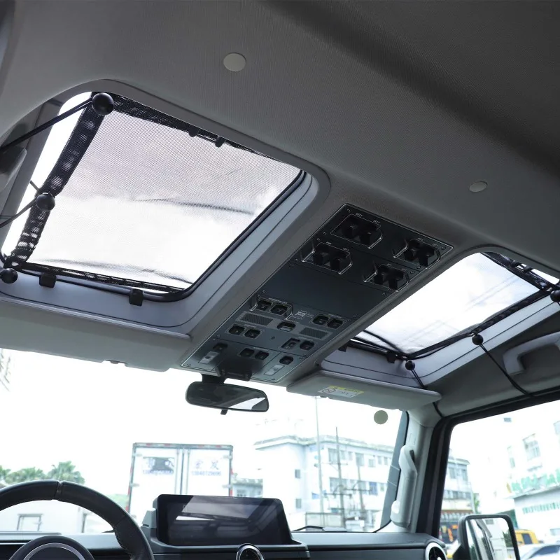 For Ineos Grenadier 2022-2025 Webbing Black Car Top Skylight Roof Sunshade Shade Sunroof Glass Net Car tool Accessories