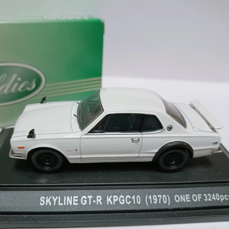 Ebbro 1/43 Scale GT-R KPGC10 1970 Alloy Simulation Car Model Static Collection Decorated Holiday Gifts Toys Souvenir Gift