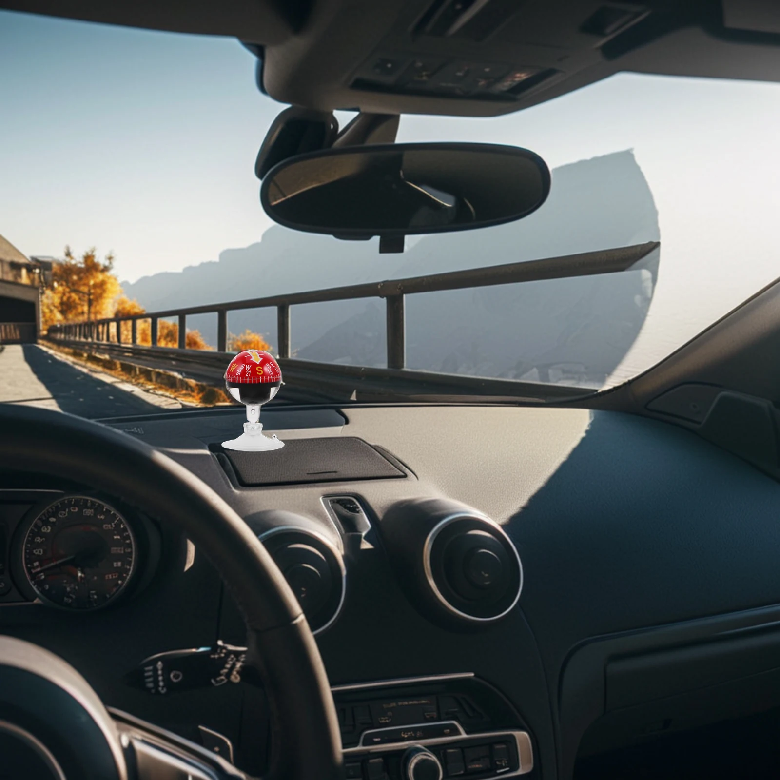 

38Mm Suction Cup High Precision Dashboard Car Automotive Ball Car Or Boat Car Guide Compass Car Compass Motorcycle