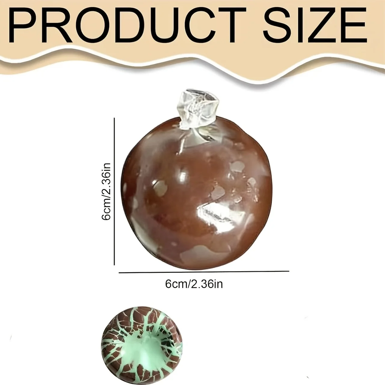 Wax Cracking Squishies, Cracking Wax Ball Squishies, Soft Chocolate moldable Stress Balls with Crackable Texture