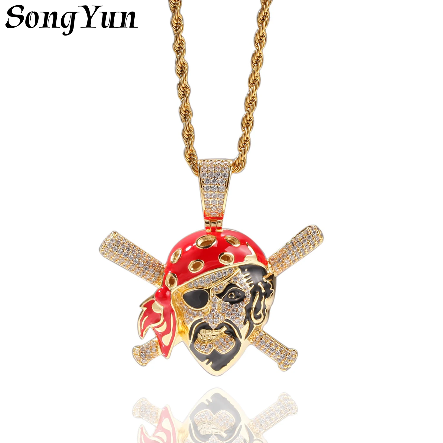

SongYun Jewelry MHT Quality Brass Necklace Pendant Chain CZ 7A Zircon Glamorous Style Timeless Style Women Man Necklaces Jewelry