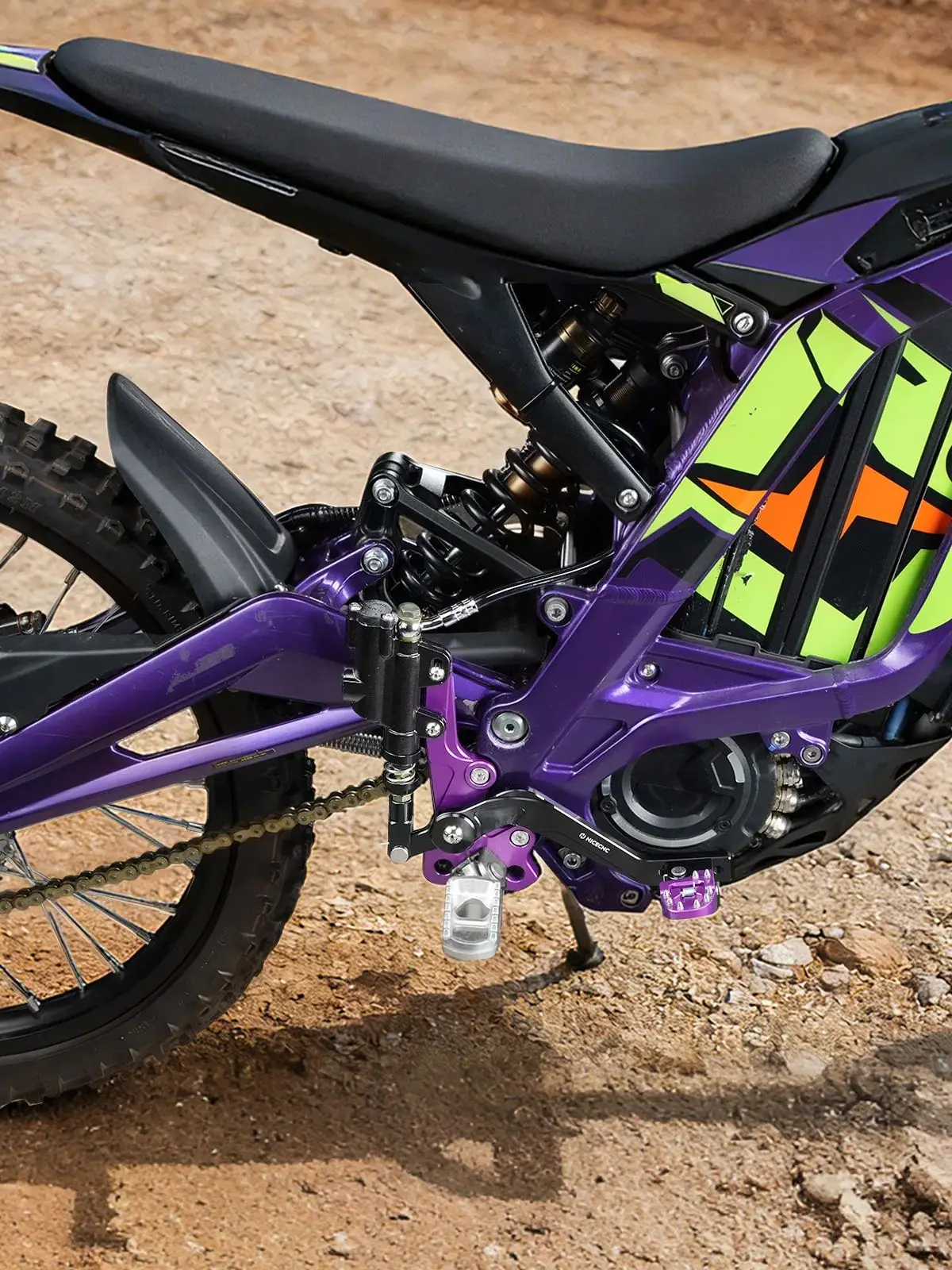AliExpress NICECNC For Surron light bee X light bee S Segway X160 X260 Electric Bike Hydraulic Rear Foot Brake Aluminum Black Blue Purple