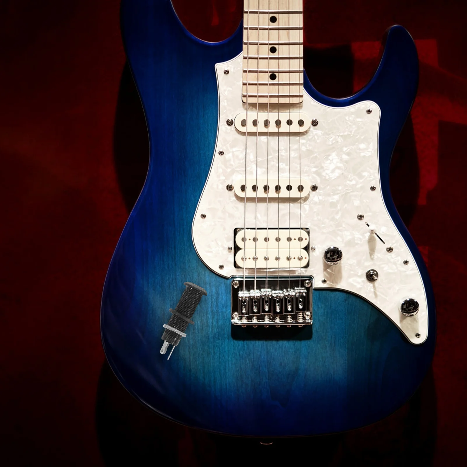 

Precision Guitar Output Endpin Jack Metal Plug for Electric Acoustic Guitar Mono Jack Socket for Performance Recording