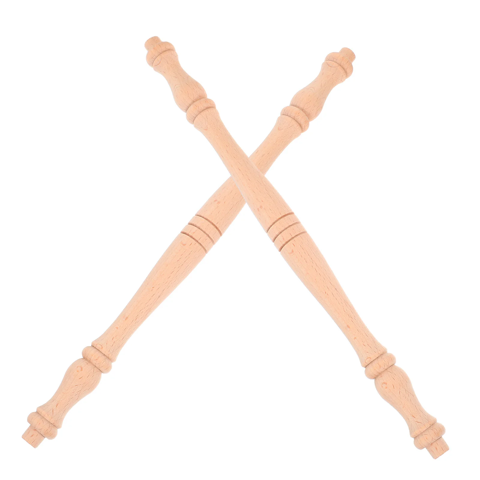 

2Pcs Solid Wood Pillars Roman Column Design for Staircases Decks Railings Decoration Unfinished Surface Easy DIY