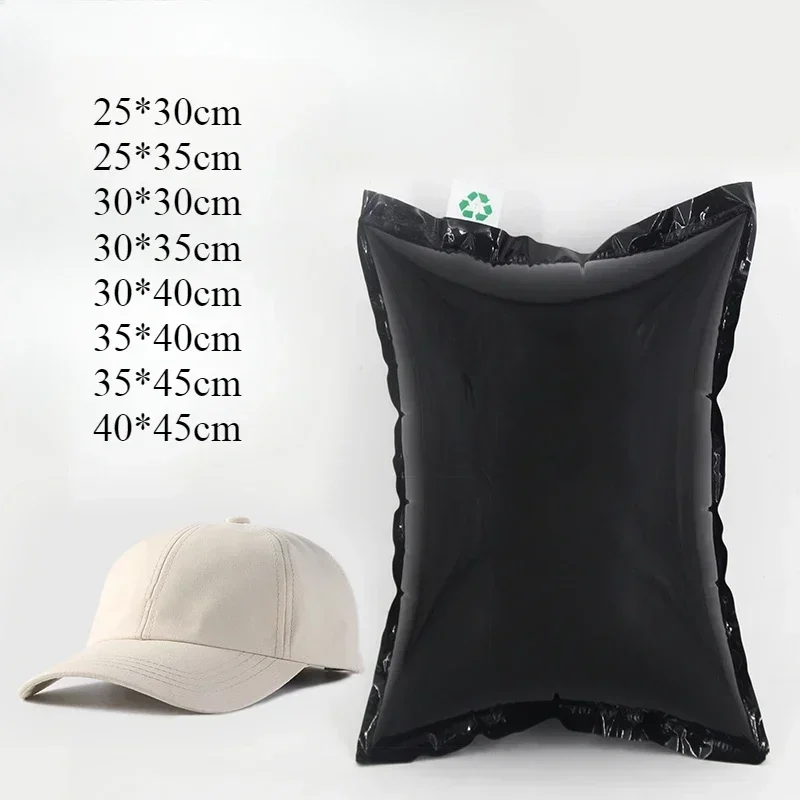 100pcs Black Open Inflatable Bags Hat Glasses Packaging Anti Extrusion Buffer Bag Express Box Filled Shock-absorbing Air Pouch