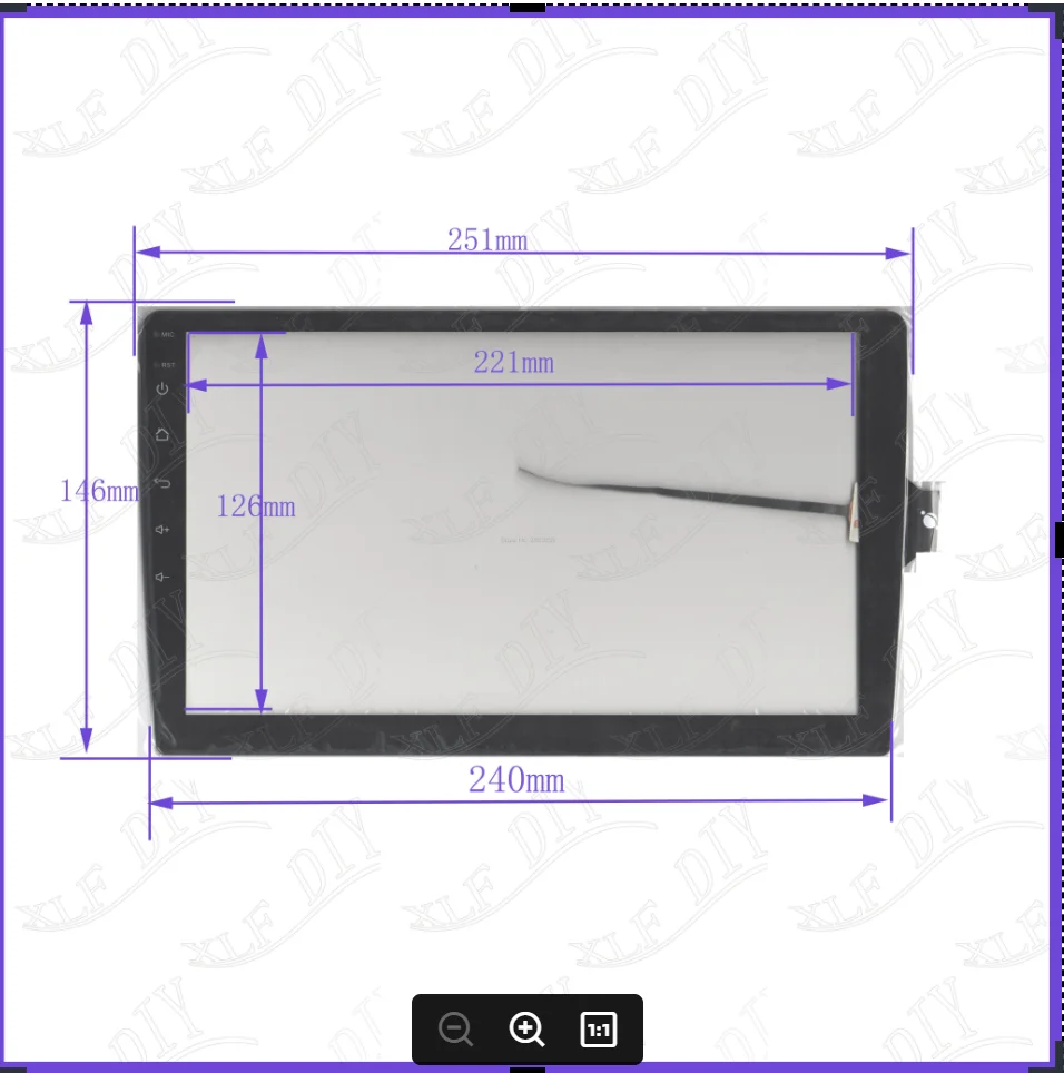 XY-PG101022 New 10.1inch 251*146mm capacitive screen Glass Sensor Free Shipping compatible For GPS CARDVD XYPG101022