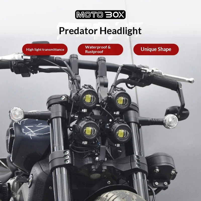【Premium】For Benda Black Flag 500 Modified Retro Raider Headlight Assembly – LED High/Low Beam Super Bright Headlight Kit