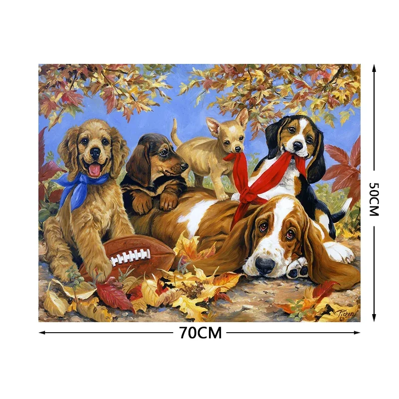 70*50cm Adult Puzzle 1000 Pieces Paper Jigsaw Puzzles The Cute Pet Famous Painting Series Learning Education Craft Toys Gifts