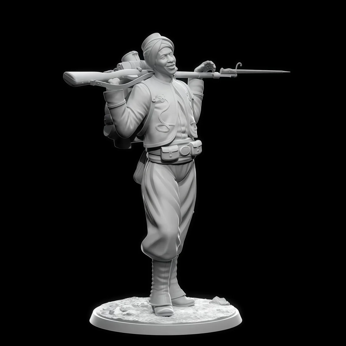 1/24 resin unpainted model kit, military theme, sniper unassembled and unpainted GK