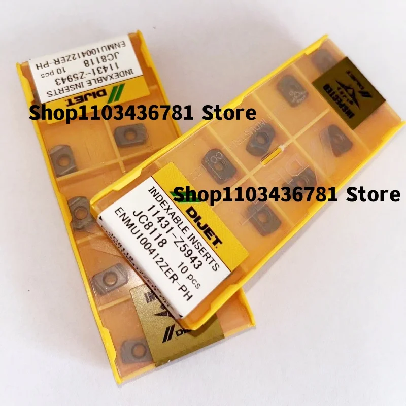 DIJET ENMU100412ZER-PH JC8118 /ENMU100412ZER-PH JC7560 CNC fast feed เครื่องตัดใบมีด CNC คาร์ไบด์จัดทําดัชนีแทรก 10 ชิ้น