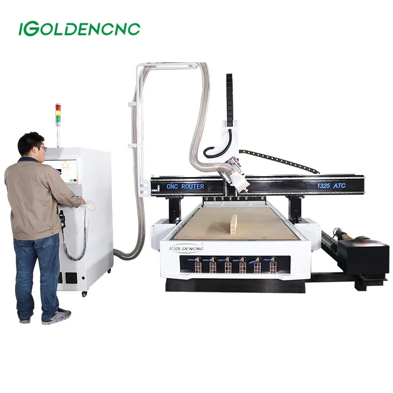 Table Cnc Rotary 4Th Axis Cnc Router Atc 3D Cnc Cutting Machine With Rotary Device