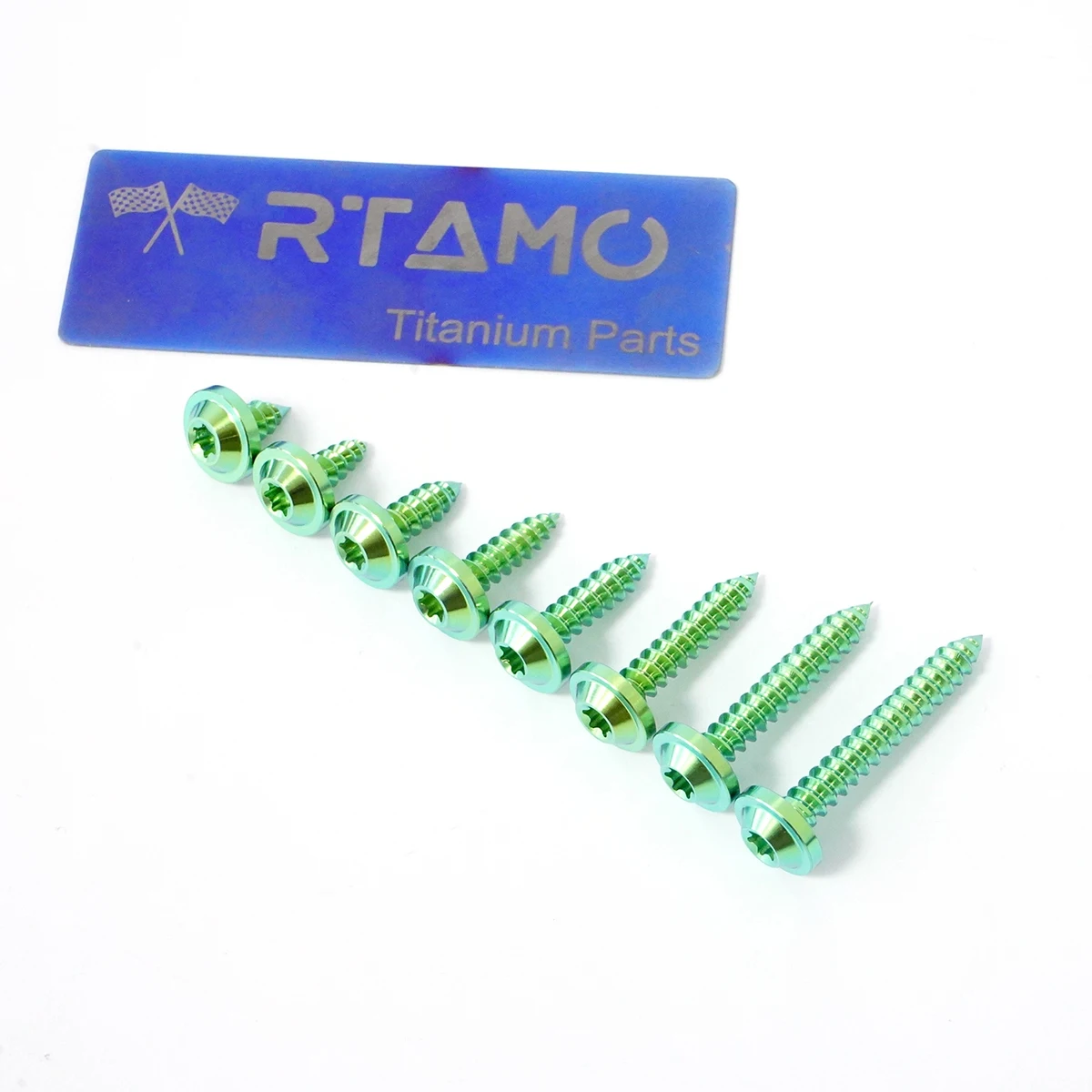 Bullone in titanio RTAMO M5X10-35 Viti autofilettanti a testa Torx UFO per auto da bicicletta moto, fissaggio CNC (1 pezzo)