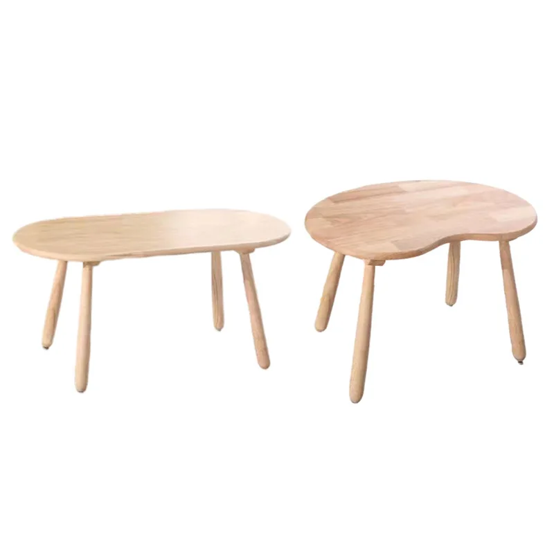

Spot kindergarten solid wood table, children's baby study table household cute small square table baby cartoon small desk