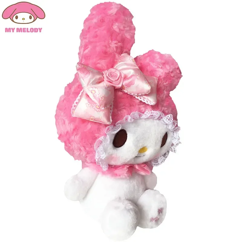 Sanrio Rose My Melody Hello Kitty Cartoon Anime Stuffed Animals Soft Plush Doll Toys Companion Toy Kawaii Children Birthday Gift