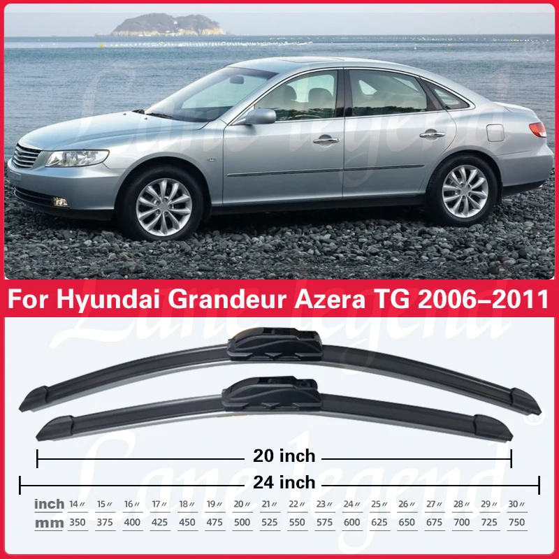 ‌For Hyundai Grandeur Azera TG 2006-2011 Front High-performance wiper‌ 2009 2010 2007 Windscreen Window Accessories 2008 2pcs