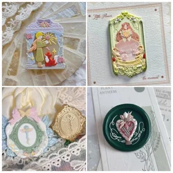 Prinzessin Märchen Serie Stempel Teddy Prinz Bär Feuer Siegel Kopf spezielle geprägte Messing Kopf DIY Umschlag Einladung Siegel Geschenk