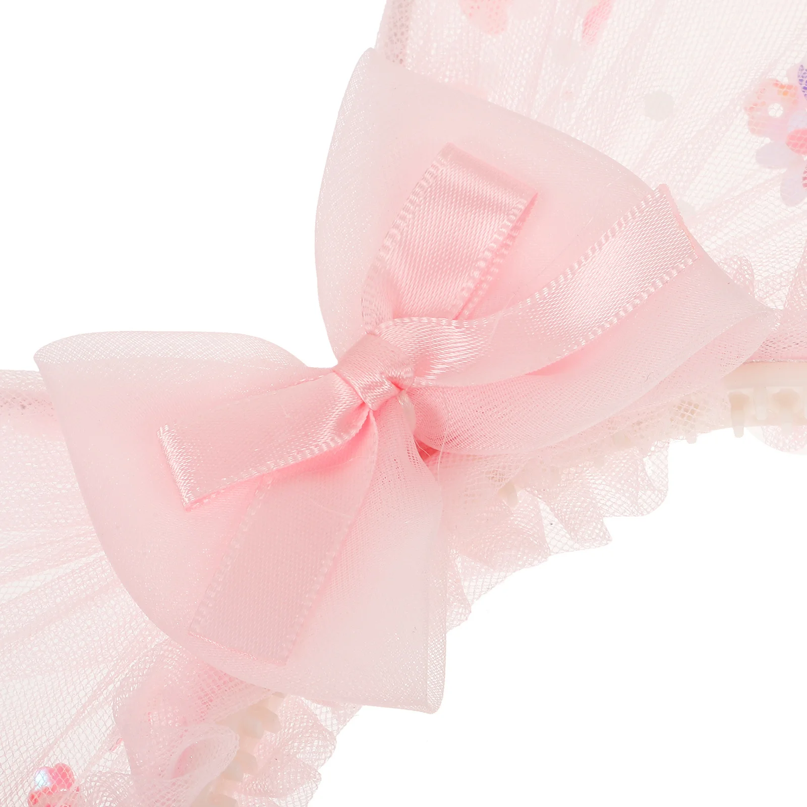 

Princess Bow Headband Soft Anti Slip Girls Hairband Birthday Party Wedding Decorative Hair Accessories Bow Headband