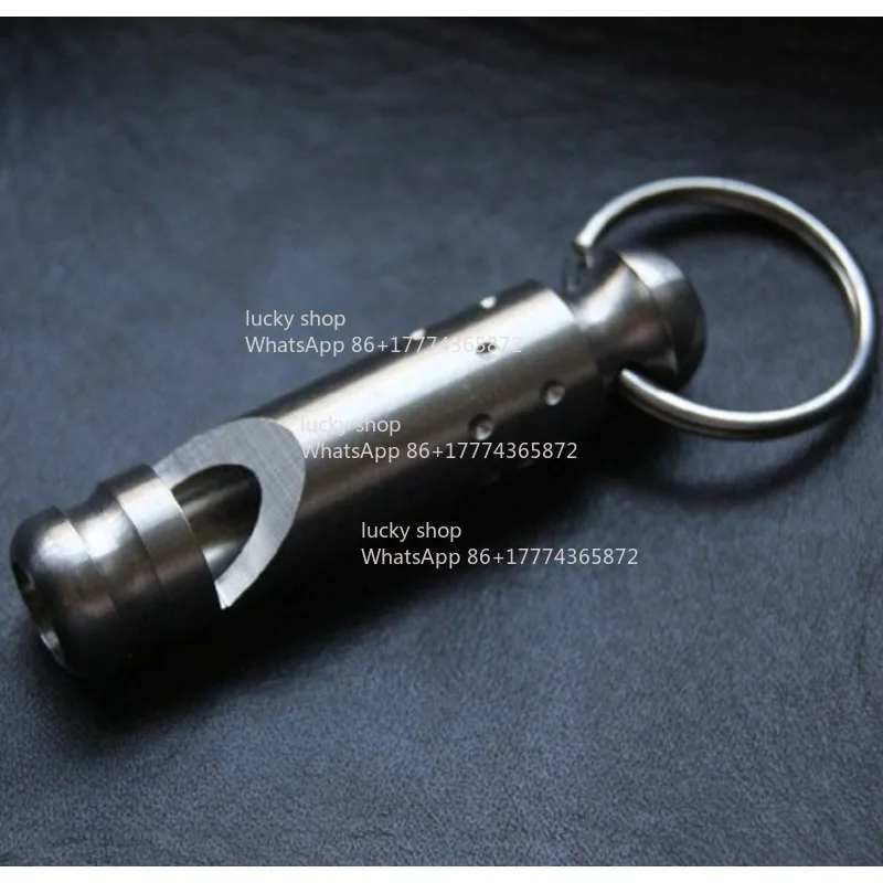 Outdoor Titanium Whistle High Decibel Metal Whistle