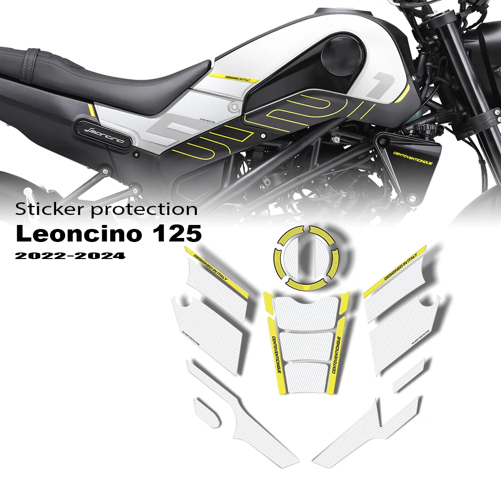 

3D-наклейка для защиты двери бензобака для Benelli Leoncino 125 2022-2026 гг.
