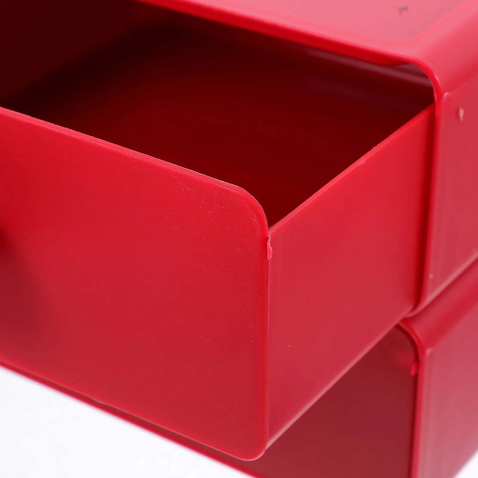 2 قطعة صندوق تخزين مكتبي لطيف متعدد الوظائف منظم قرطاسية البلاستيك مكتب عمل لوازم المطبخ كونترتوب المنظم #3