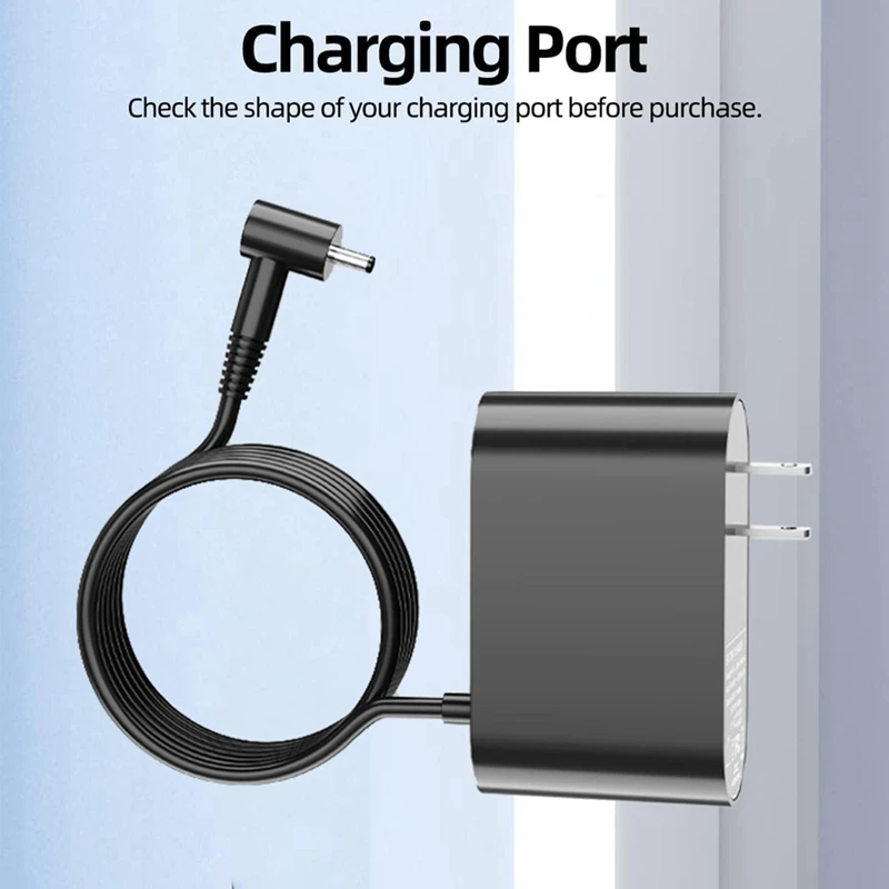 Сменный шнур питания 30,45 В для Dyson V10, тонкий беспроводной пылесос, аксессуары, зарядный шнур питания, вилка стандарта США