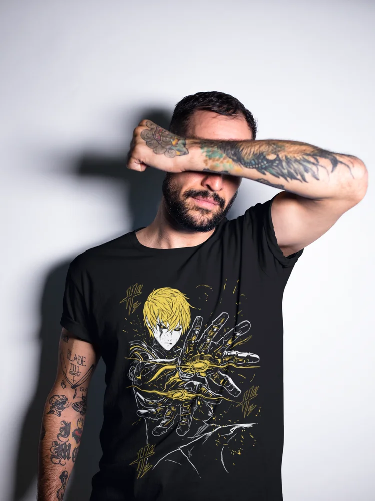 Anime Manga Villain One Punch-Man Graphic Tee S to 5XL Genos T-Shirt