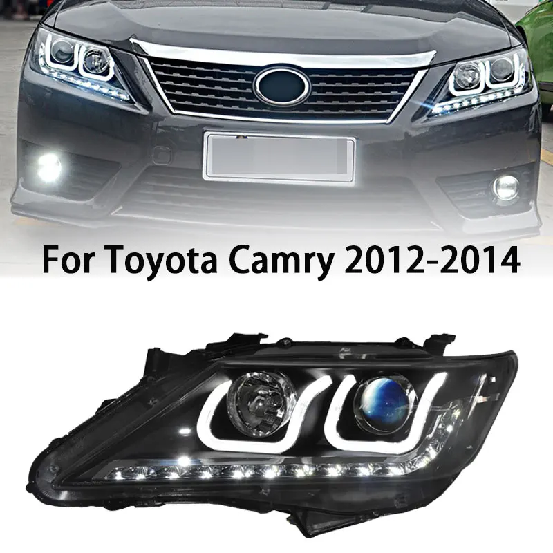 

Car For Toyota Camry 2012–2014 Headlights V50 DRL Hella LED Bi Xenon Bulb Fog Lights Car Accessory Head Lamp