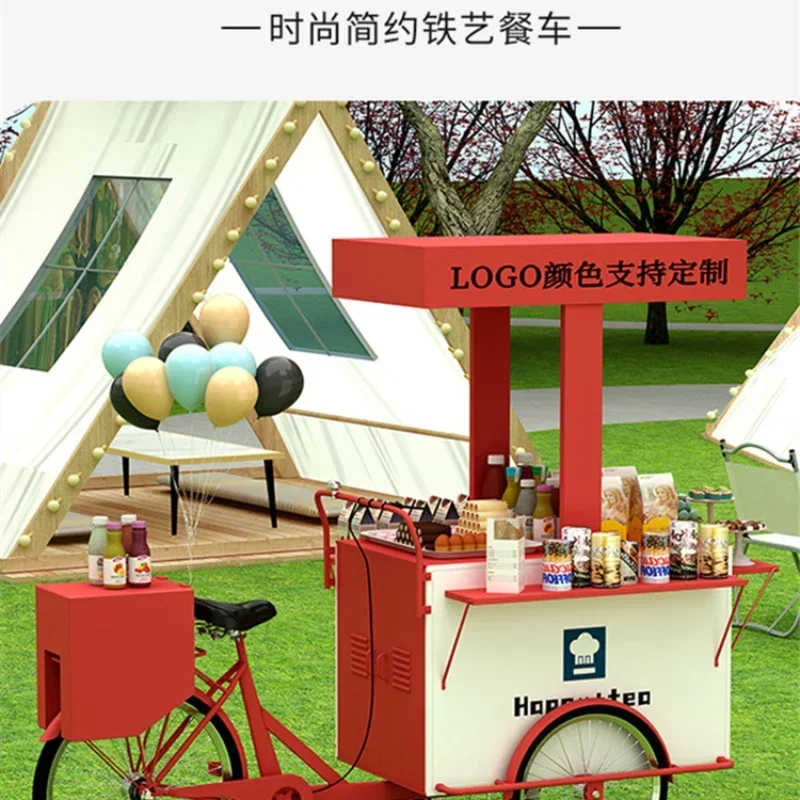 

Outdoor stall creative reverse riding donkey tricycle special cocktail bartending sales night market display snack car coffee