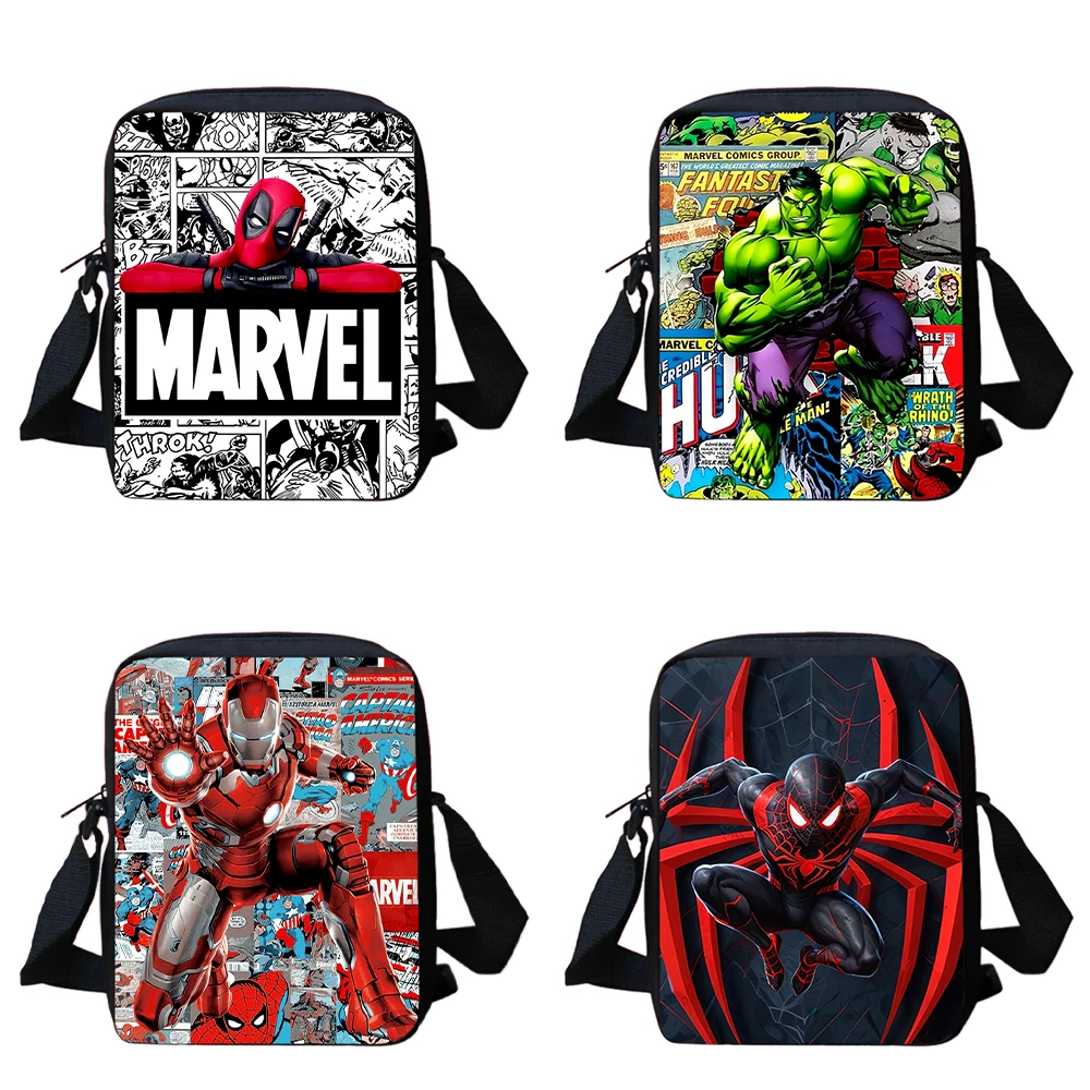 Superhero Kids' Anime Shoulder Bags Light Weight Cartoon Crossbody Bags for Boys Girls ,School Satchel Bags Best Gift for Child