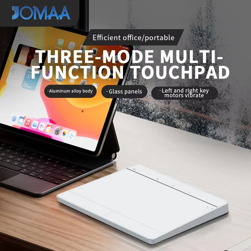 Bluetooth Touchpad Wireless &Wired Trackpad for Win/Mac/IOS Multi-Function Gestures Wireless Rechargeable Trackpad