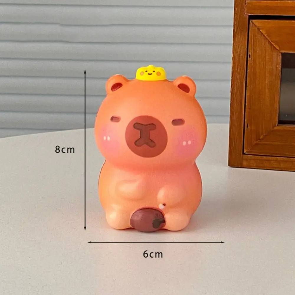 

Sensory Toy Capybara Squeeze Toy Slow Rebounce PU Cartoon Fidget Toy 3D Fidget Toy Pinch Decompression Toy Practical Jokes