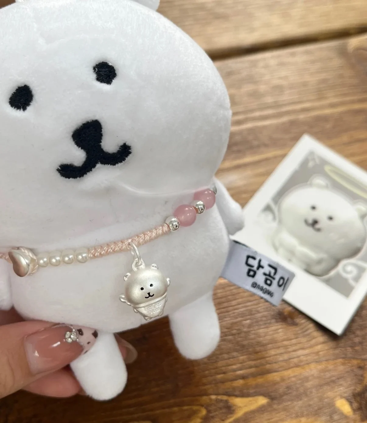 قلادة فضية نقية على شكل ملاك ينزل، هدية دب لطيف ذاتي التسليح للزوجة، تصميم أصلي، مجوهرات عصرية