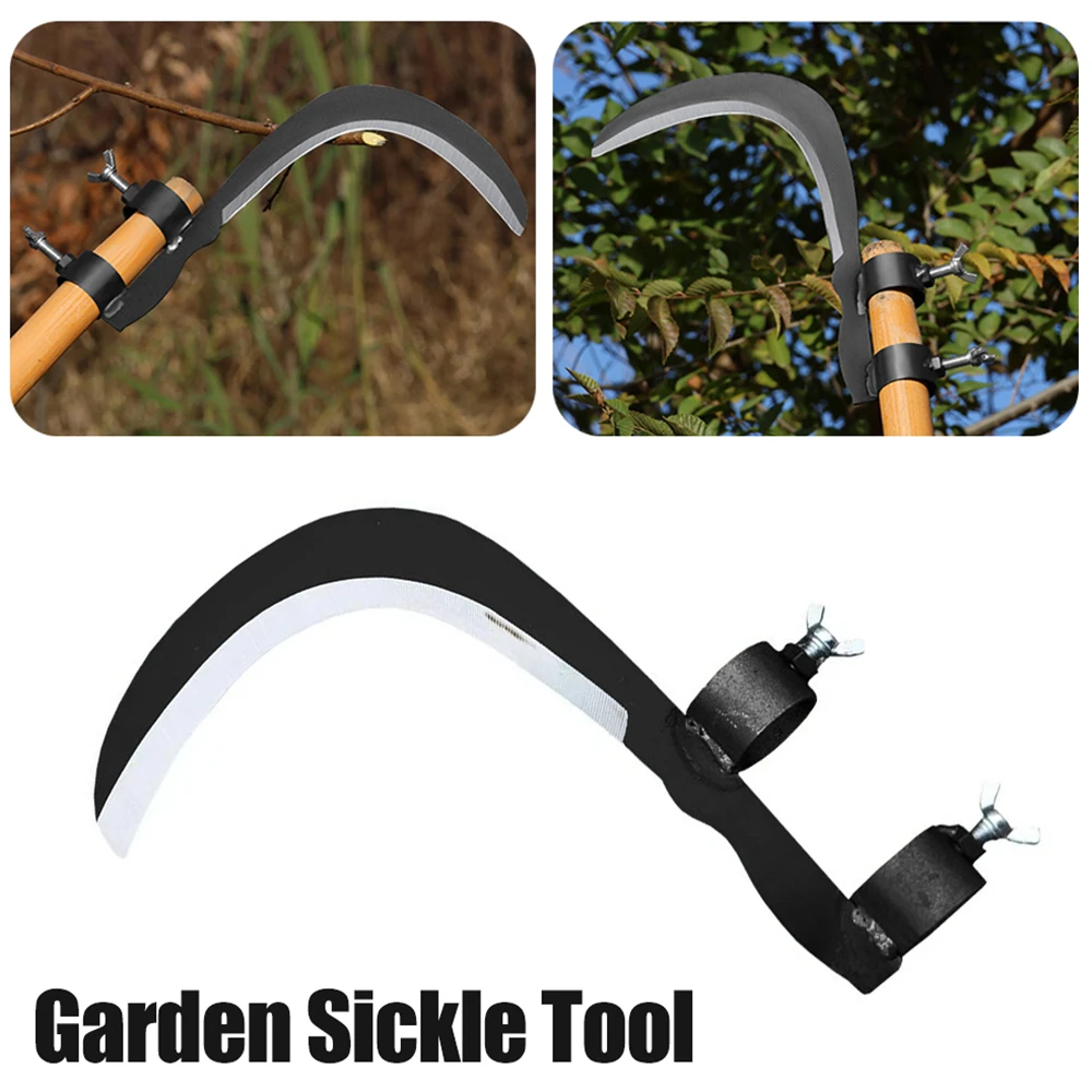 Multifuntional Portable Grass Sickle Cutter Head Wheat Lawn Mower Gardening Grass Weeding Knife Farm Scythe Sickle Garden Tools