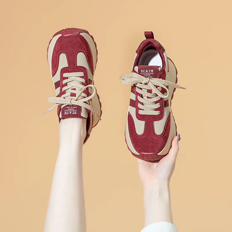 

Thick soled Forrest Gump dad shoes for women 2026 new trendy casual and fashionable women's shoes